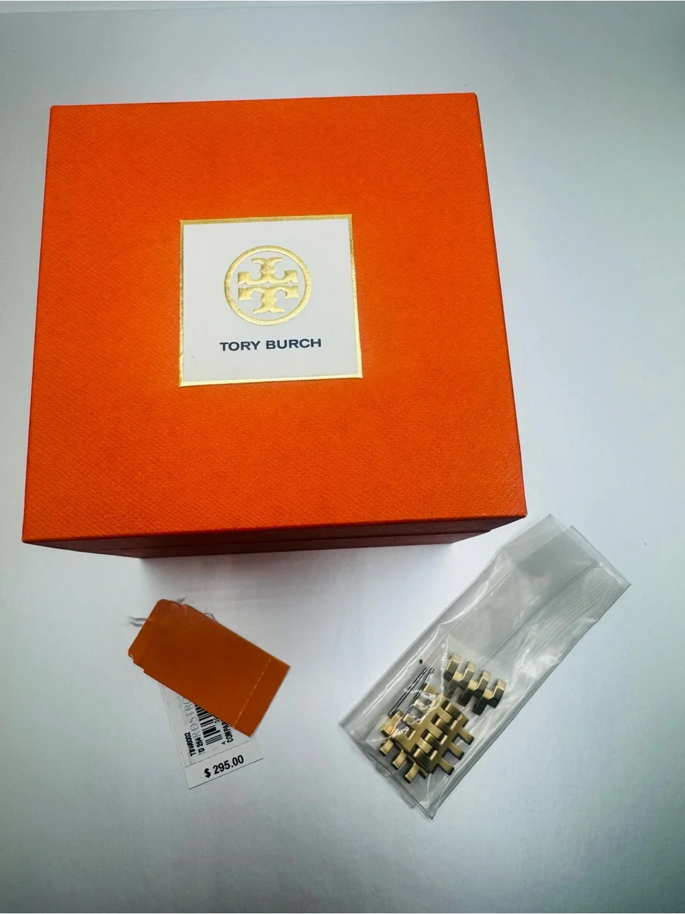 Tory Burch Gold-Tone Bracelet Watch with White Dial